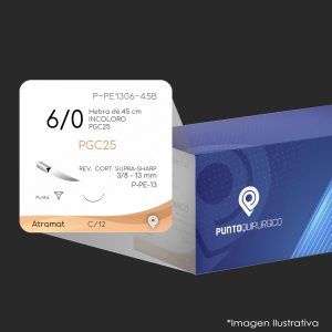 P-PE1306-45B | PGC25 | CALIBRE  6/0 | MONOCRYL | C/12 | Marca: Atramat