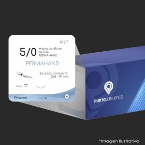 182T | SEDA | CALIBRE  5/0 | PERMAHAND | PE1935-45 | C/24 | Marca: Ethicon