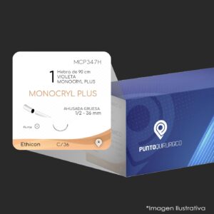 MCP347H | PGC25 PLUS | CALIBRE  1 | MONOCRYL PLUS | SG36268-90 | C/36 | Marca: Ethicon