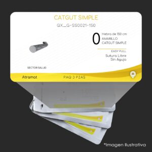 QX_G-SS0021-150 | CATGUT SIMPLE | CALIBRE  0 | 060.841.7317 | 3 Sobres | Marca: Atramat
