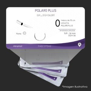 QX_SGH36281 | PGLA90 PLUS | CALIBRE  0 | VICRYL PLUS | 3 Sobres | Marca: Atramat