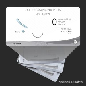 QX_Z36271 | POLIDIOXANONA PLUS | CALIBRE  0 | PDS II PLUS | 3 Sobres | Marca: Atramat