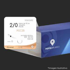 SGH2602 | PGC25 | CALIBRE  2/0 | MONOCRYL | C/12 | Marca: Atramat