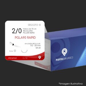 SR20292-B | PGLA90 RAPID | CALIBRE  2/0 | VICRYL RAPID | VR4170G | CORTA CAD. | C/12 | Marca: Atramat