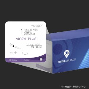 VCP335H | PGLA90 PLUS | CALIBRE  1 | VICRYL PLUS | SG26288 | C/36 | Marca: Ethicon
